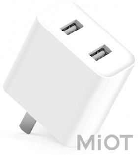 Зарядний пристрій Xiaomi Mi USB charger 2 USB White